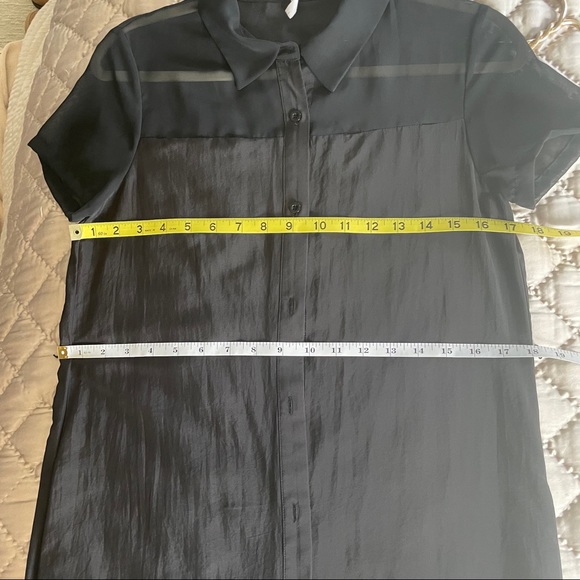 BCBGeneration {XS} Duster / Dress Black Sheer S/S - Picture 10 of 10